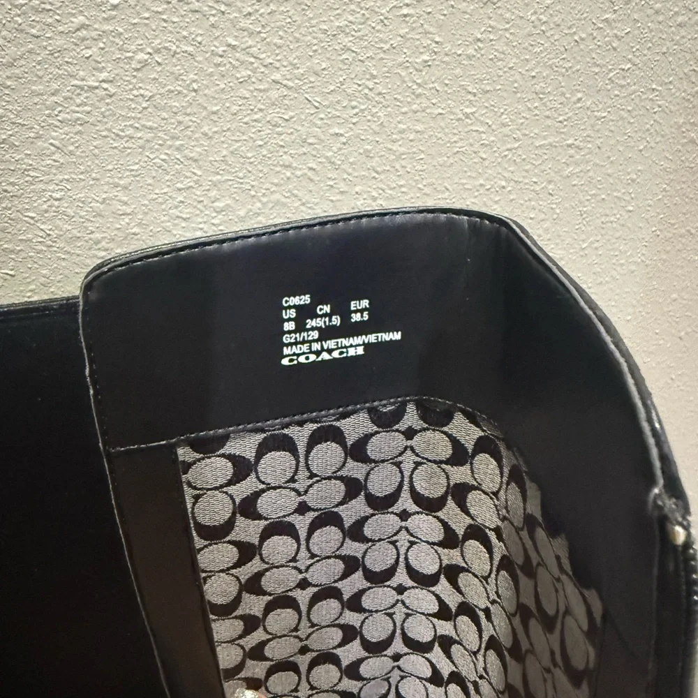 Coach Black Riding Boots - Picture 6 of 8
